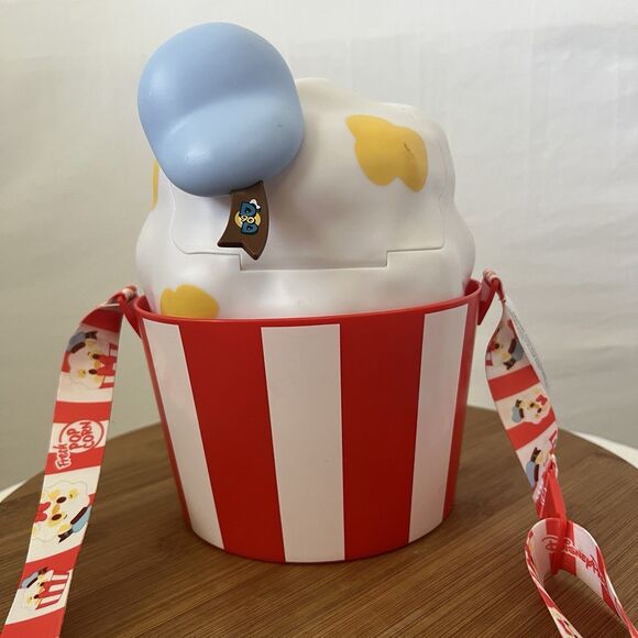 Disney Parks 2024 Munchlings Donald Duck Popcorn Bucket Preowned Souvenir - Picture 2 of 8